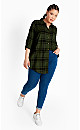 Kylee Plaid Shirt - olive