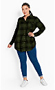 Kylee Plaid Shirt - olive