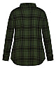 Kylee Plaid Shirt - olive