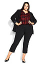 Plus Size Kylee Plaid Shirt - sangria