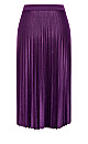 Pleat Knit Skirt - purple