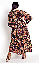 Cadence Print Dress - orange