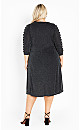 Glam Sleeve Dress - black