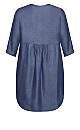 Plus Size Mae Pintuck Shirtdress - indigo