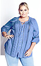 Plus Size Liana Lace Blouse