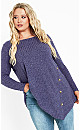 Hannah Rib Tunic - blue