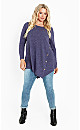 Hannah Rib Tunic - blue