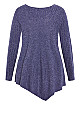 Hannah Rib Tunic - blue