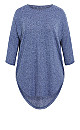 Kym Rib Hacci Tunic - blue