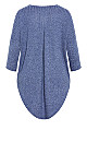 Kym Rib Hacci Tunic - blue