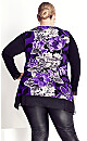 Chelsea Zip Front Top - purple