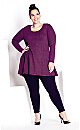 Plus Size Zee Tunic - plum