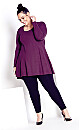 Plus Size Zee Tunic - plum