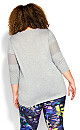 Plus Size Top Sade 3/4 Slv