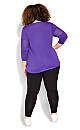 Sade 3/4 Sleeve Top - violet