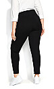 Pull On Ponte Pant Black - tall