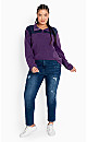 Polar Fleece Pull Over - plum