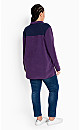 Polar Fleece Pull Over - plum