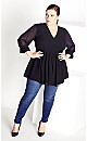 Plus Size After Dark Tunic - black