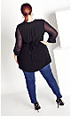 Plus Size After Dark Tunic - black