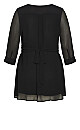 Plus Size After Dark Tunic - black