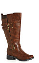 WIDE FIT Mavis Tall Boot - brown