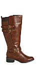 WIDE FIT Mavis Tall Boot - brown