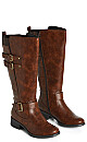 WIDE FIT Mavis Tall Boot - brown