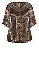 Harlow Frill Tunic - brown