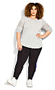 Plus Size Legging Splice Panel