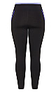 Plus Size Legging Splice Panel