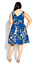 Hydrangea Print Dress - blue bloom