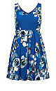 Hydrangea Print Dress - blue bloom