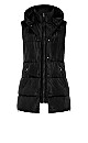 Plus Size Zimi Puffer Vest - black