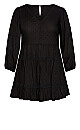 Arielle Tunic Dress - black