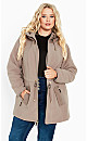 Fleece Hood Coat - thistle