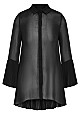 Perla Pleat Shirt - Black