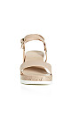 WIDE FIT Wild Side Wedge - beige