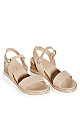 WIDE FIT Wild Side Wedge - beige