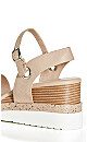 WIDE FIT Wild Side Wedge - beige