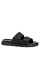 WIDE FIT Stitch Sandy Slide - black