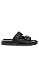 WIDE FIT Stitch Sandy Slide - black