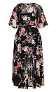 Sweet Botanical Maxi Dress - black