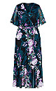 Maxi Dress Stephanie Print- teal bloom