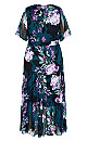 Maxi Dress Stephanie Print- teal bloom