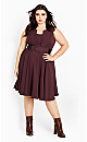 Vintage Veronica Dress - bordeaux