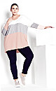 Sadie Colorblock Sweater - blush