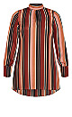 Bold Stripe Tunic - tan