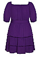 Diesta Fringe Dress - acai