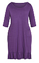 Plus Size Frill Hem Sleep Dress